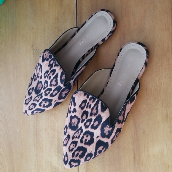 Dynamite Leopard Print Mules - Picture 2 of 6